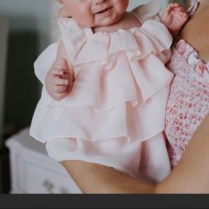 Edgehill Collection ruffled bubble romper